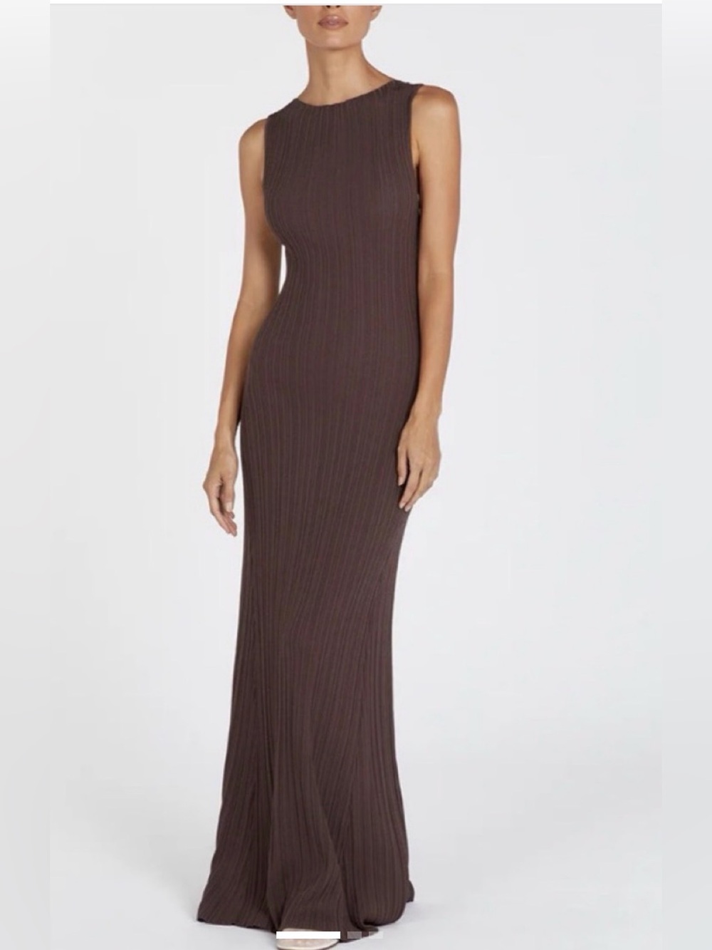 Dissh Ivy Coffee Sleeveless Maxi dress size Small 2 4 NWT New